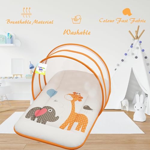 Toddylon Baby Bed New Born Bedding Set | Mattress | Mosquito Net | Insect Protector | Baby Beds | Infants | Carry Bag | Essentials (0-6 Months) - Image 5