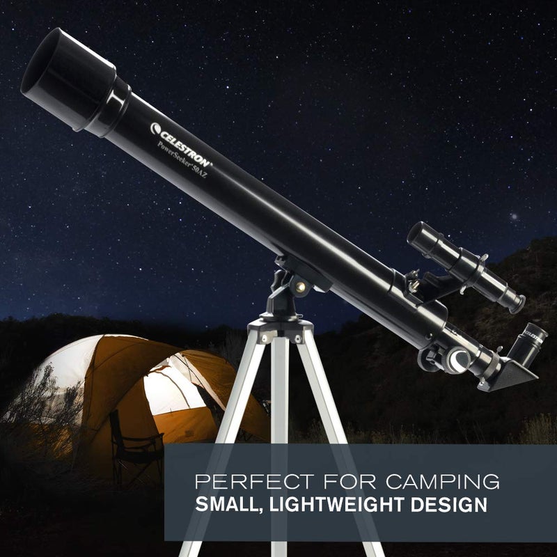 Celestron PowerSeeker 50 AZ Refractor Telescope - Image 4