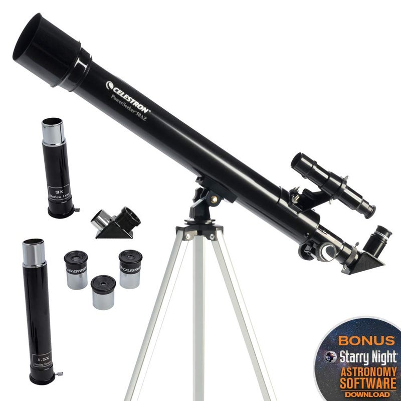 Celestron PowerSeeker 50 AZ Refractor Telescope - Image 2