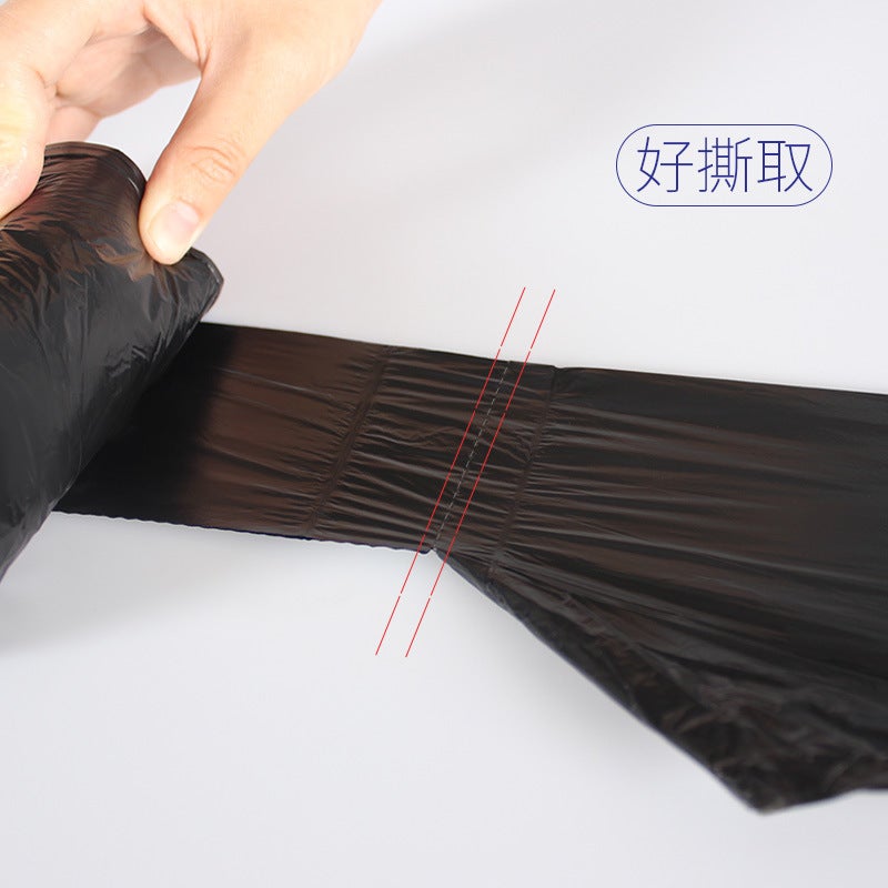 Black Garbage Bag 50X 60Cm Household Vall Type Thickened Portable Medium Disposable Plastic Bag Guangtai - Image 4