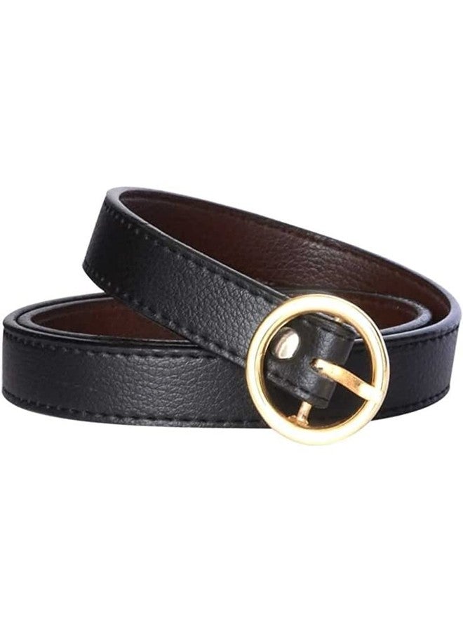 VTFlair Black And Brown Combo Women Casual Black Artificial Leather Belt,Belt for Jeans, Colour Black, Party & Casual Wear Ladies belt for women Ladies Belt for jeans - Image 3