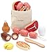 PairPear Wooden Toys Play Food Sets for Kids Kitchen Kids Toy Food Cutting Meat Set for Toddlers 3 Years Old Pretend Food Play Kitchen Accessories for Girls and Boys - Image 2