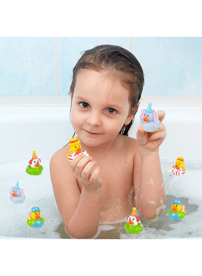 ArtCreativity Carnival Rubber Duckies for Kids, Pack of 12 Cute Duck Bathtub Pool Toys, Fun Carnival Supplies, Birthday Party Favors for Boys and Girls - Image 4