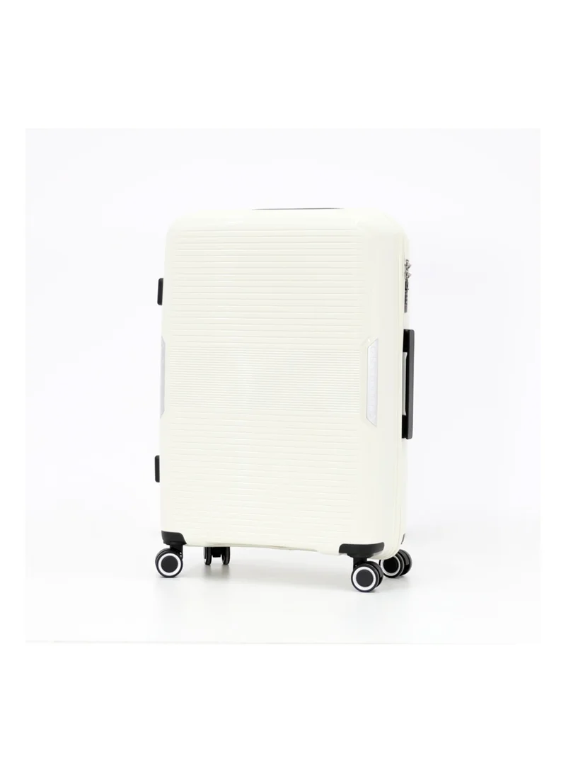 جيوردانو حقيبة سفر صلبة بعجلات دوارة مزدوجة طقم من  قطع، عاجي