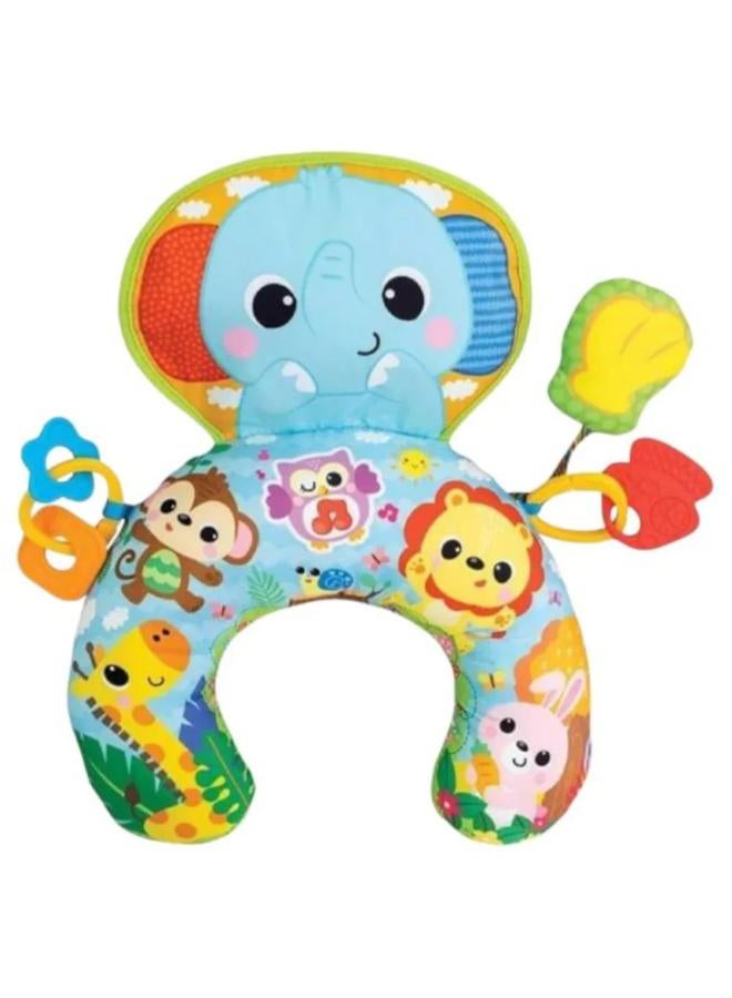 WinFun Jungle Fun Tummy Time Pillow – Elephant - Image 1