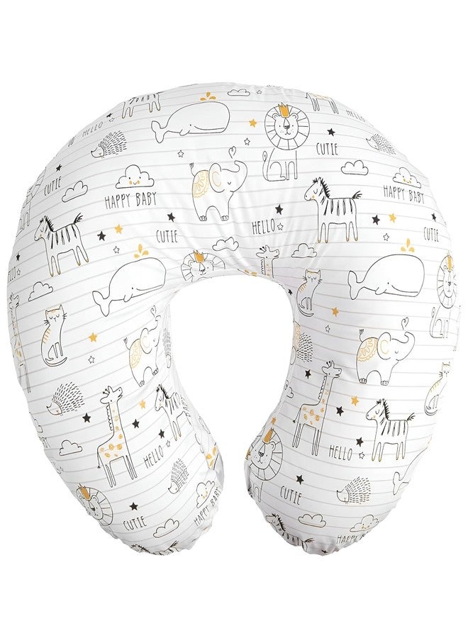 Windson Craft Baby Feeding Pillow with Detachable Cover, Safety Belt | Breastfeeding Pillow | Nursing Pillow (Notebook Animals) - Image 2