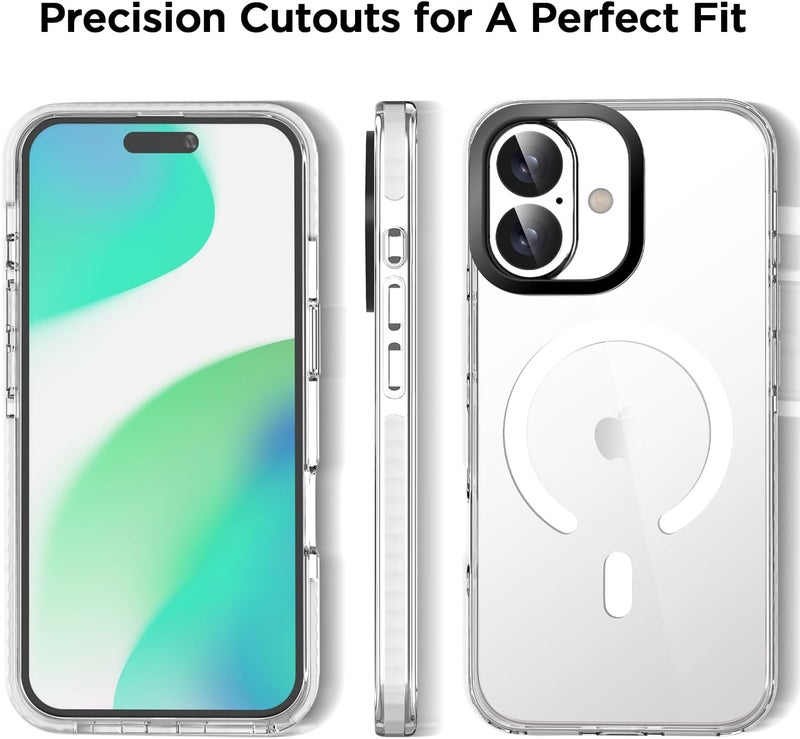 AICase Clear Phone Case for iPhone 17 Compatible with Magsafe, Slim Thin Lightweight Transparent [Non-Yellowing] Vibrant Design Protective Phone Case - Image 2
