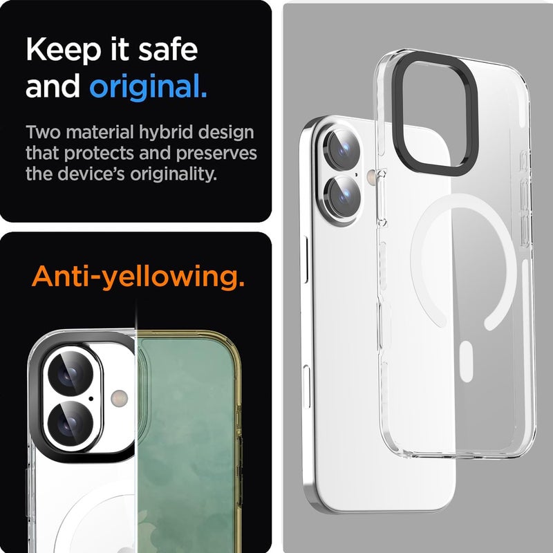 AICase Clear Phone Case for iPhone 17 Compatible with Magsafe, Slim Thin Lightweight Transparent [Non-Yellowing] Vibrant Design Protective Phone Case - Image 5