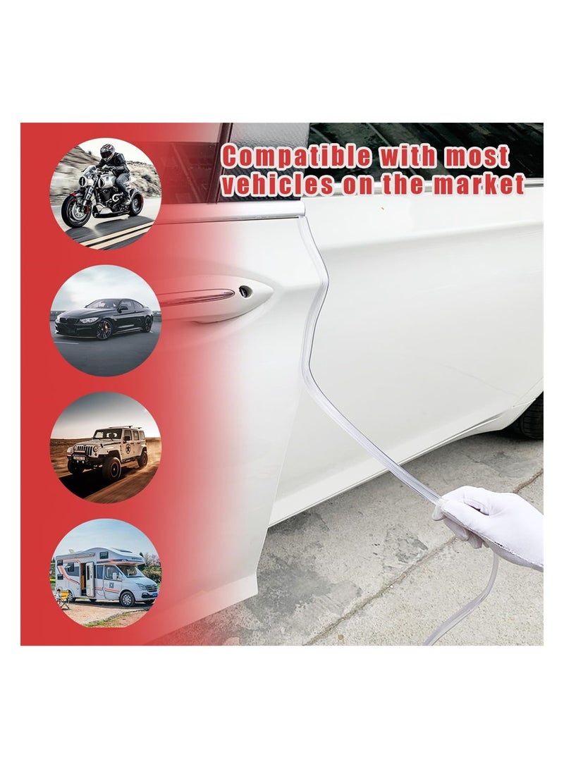 Excefore Car Door Edge Guards 5m Transparent Sealed Door Edge Protection Anti-Collision Protector Strips Guards Clear Anti-Scratch Trim Molding Auto Accessories Universal for Most Cars - Image 5