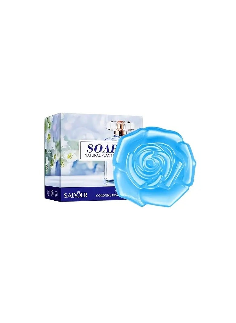 Sodaer 1pc SADORER Unisex Adult Eau de Cologne Soap with Foaming Net, Handcrafted Essential Oil Body Cleansing Bar, Moisturizing & Fresh Scent - Image 4