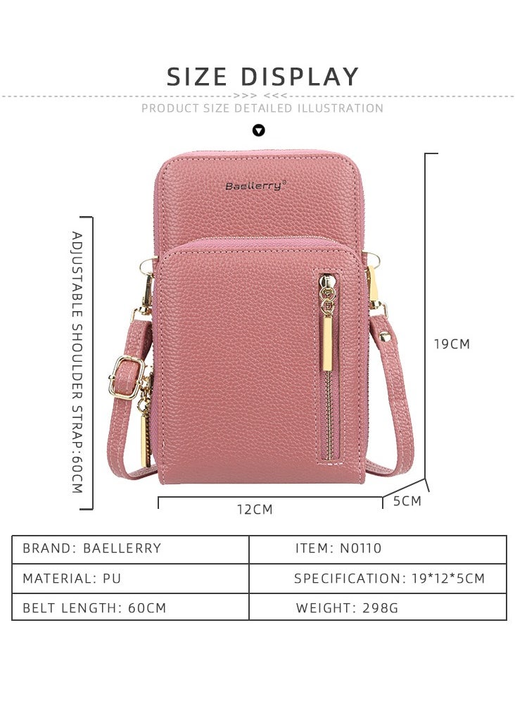 baellerry Crossbody Mobile Phone Wallet With Shoulder Strap Blue  - Image 2
