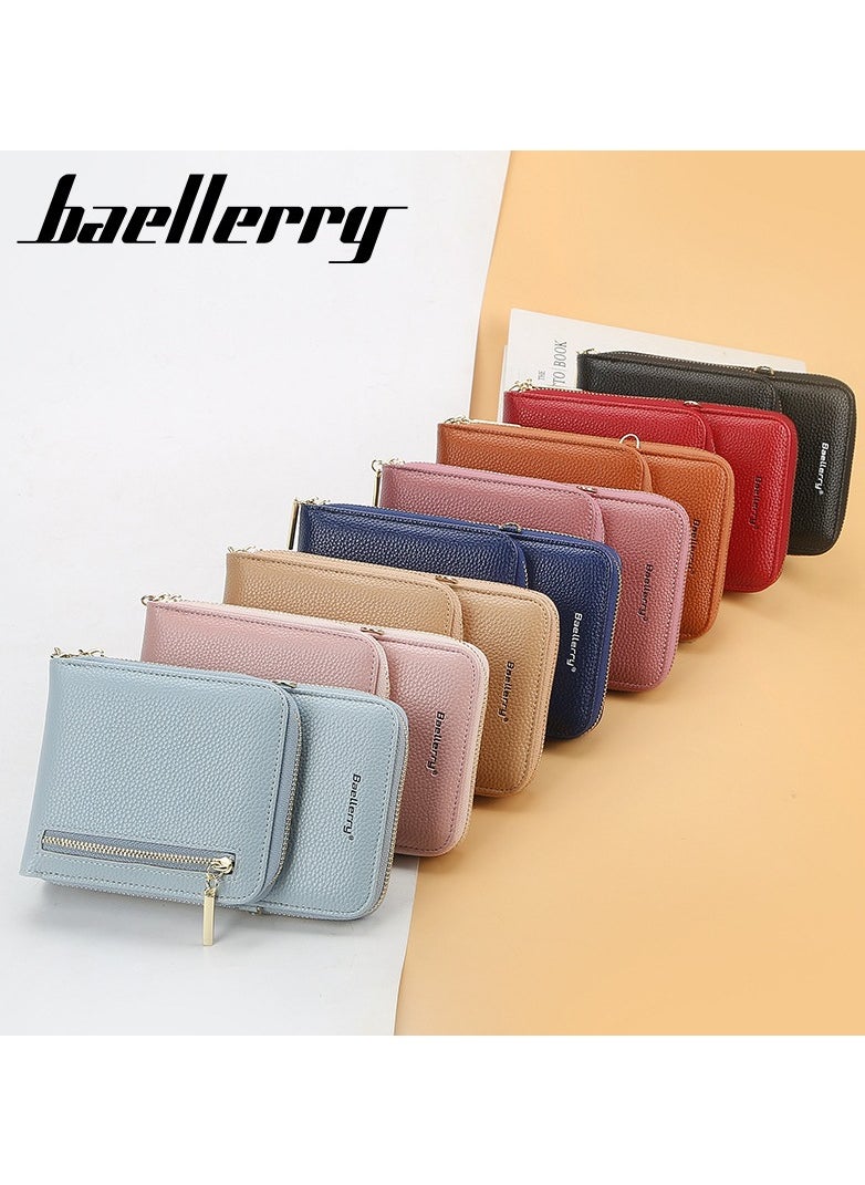 baellerry Crossbody Mobile Phone Wallet With Shoulder Strap Blue  - Image 4