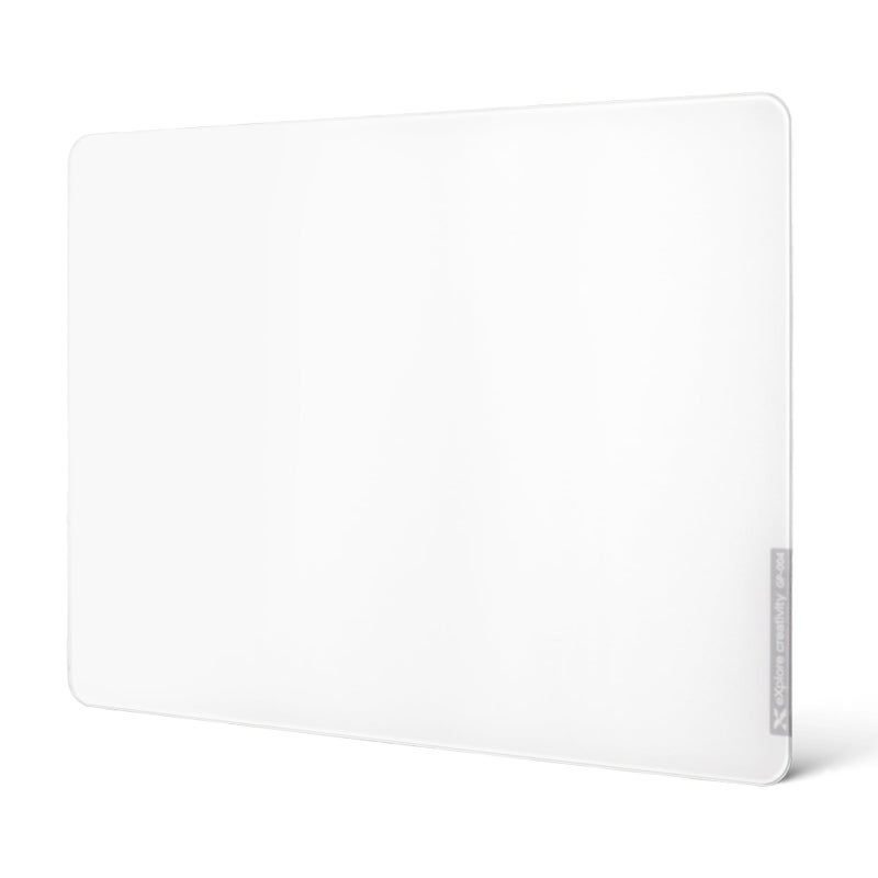 GMKWTL XVX White Glass Mouse Pad 4.0, Hard Mousepad for Gaming,Ultra-Smooth Micro-Etched Surface with Non-Slip Rubber Base(410mm*310mm) - Image 1