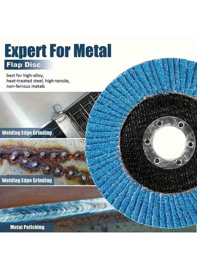 12 Pcs 60 Grit Silicon Carbide Grinding Discs For Metal Rust Removal Angle Grinder - Image 4