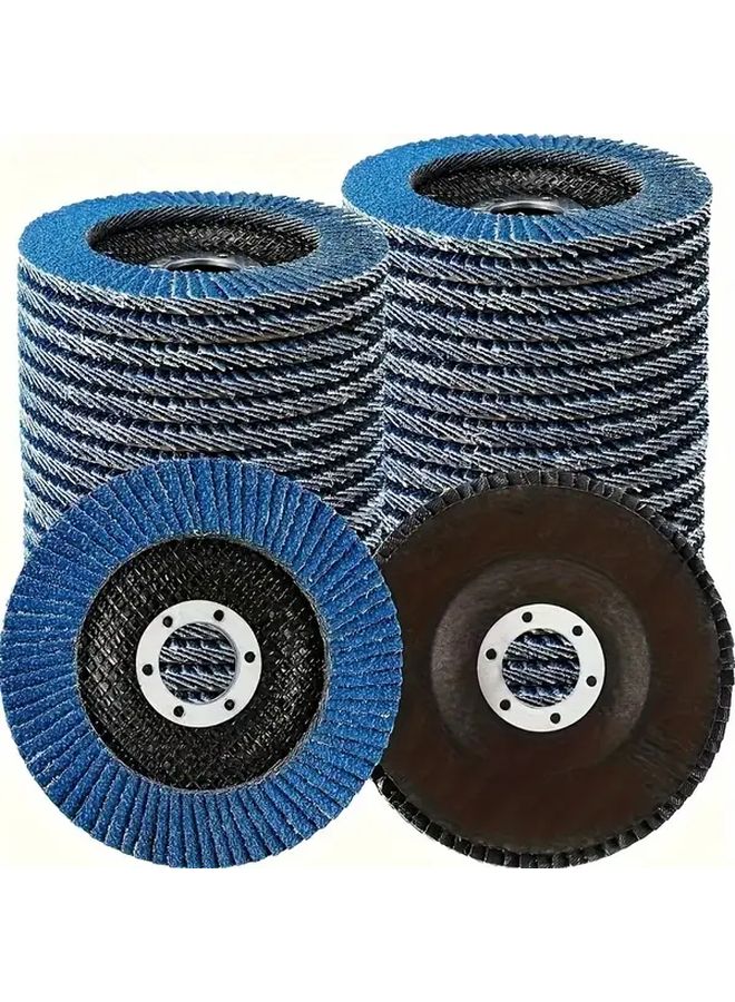 12 Pcs 60 Grit Silicon Carbide Grinding Discs For Metal Rust Removal Angle Grinder - Image 2