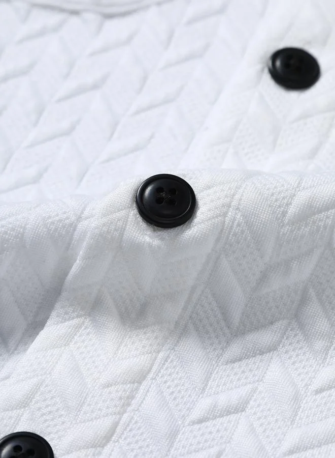 تايك تو قميص بأزرار أمامية بتفاصيل بارزة الملمس