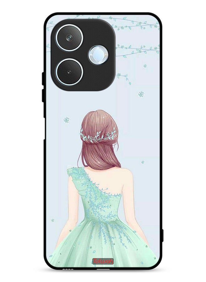 Tolwak Oppo A5 Pro Protective Case Cover Cute Girl In Floral Dress - Image 1