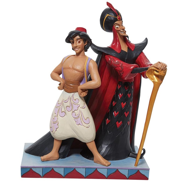Enesco Jim Shore Disney Traditions Aladdin and Jafar Good vs Evil Figurine 95 Inch