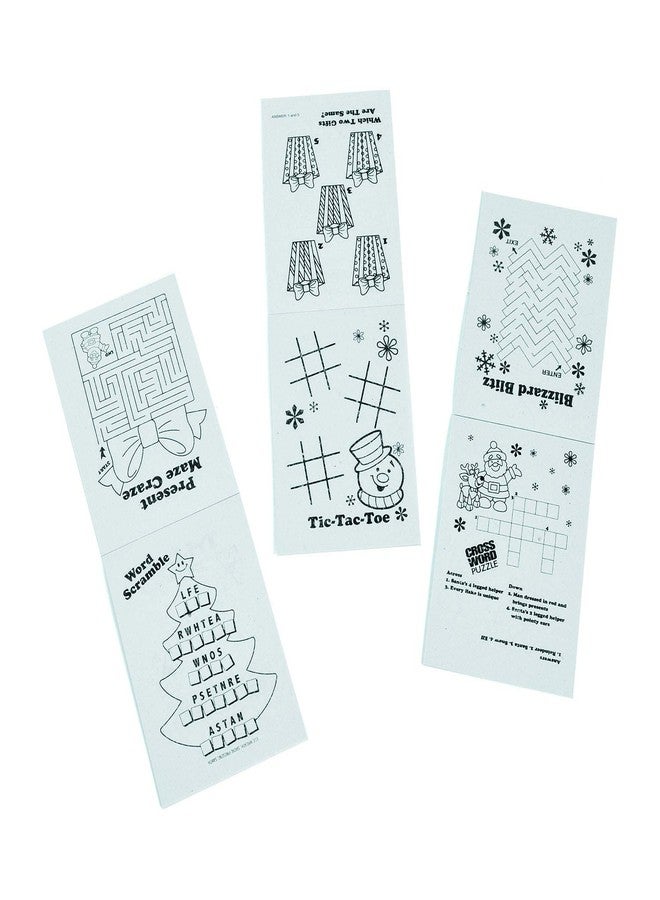 FX 36 Mini Holiday Fun & Games Activity Books/Stocking Stuffers/Party Favors/Teachers/Daycare/Kids (2.5" x 3.5") - Image 2