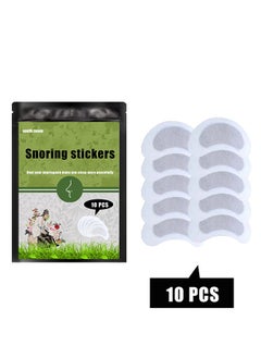 Nasal Patch for Snoring, 10 Pcs Anti-Snoring Ventilation Patch, for Anti-Snoring in Sleep Talking Sleep Care Patch to stop snoring and relieve nasal congestion, improve airflow and comfortable fit