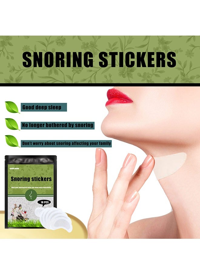 SOUTH MOON - Nasal Patch for Snoring, 10 Pcs Anti-Snoring Ventilation Patch, for Anti-Snoring in Sleep Talking Sleep Care Patch to stop snoring and relieve nasal congestion, improve airflow and comfortable fit - Image 1