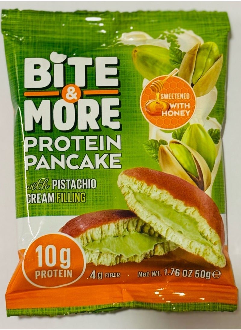بايت_مور Bite & More Pancake pistachio Flavour 12x50g 