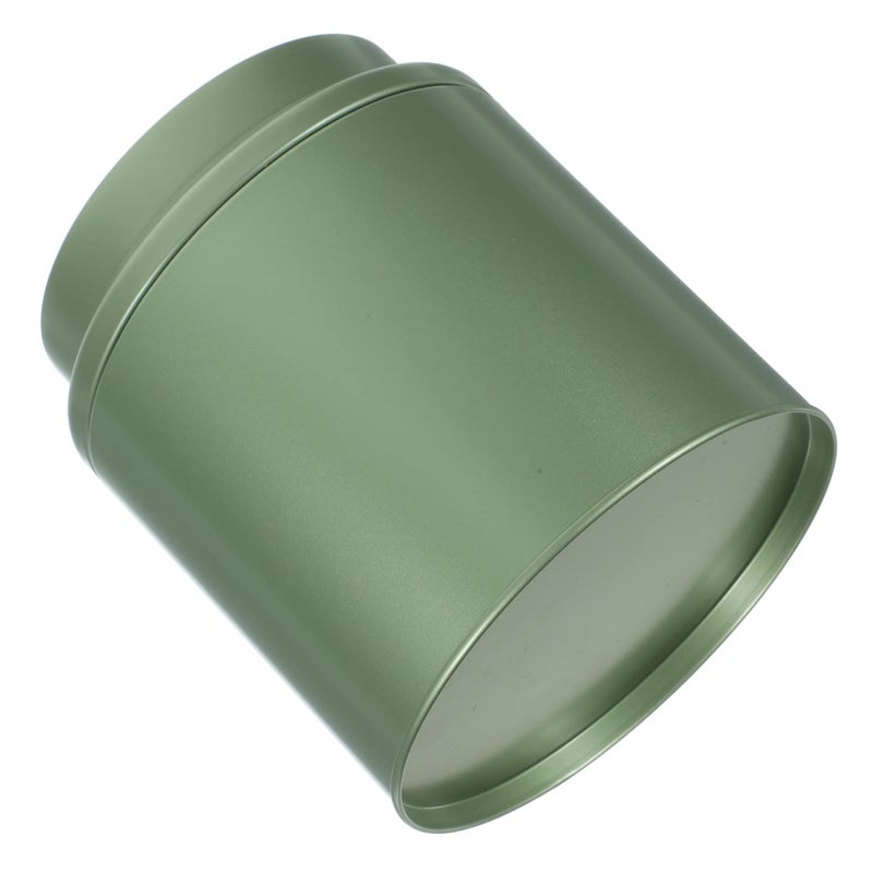 Light Green Loose Leaf Tea Storage Tin Canister With Lid Multipurpose Container - Image 2