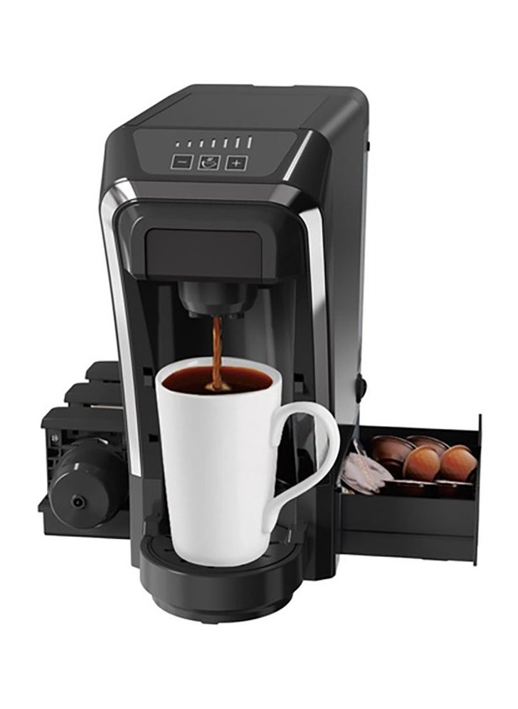 LePRESSO - Multifunctional Capsule Coffee Machine with Capsule Storage / 800ML Kettle /  Built-In Safeguards / Keep-Warm / Capsule and Powder and Tea Leaves Coffee Maker  - Black - Image 1