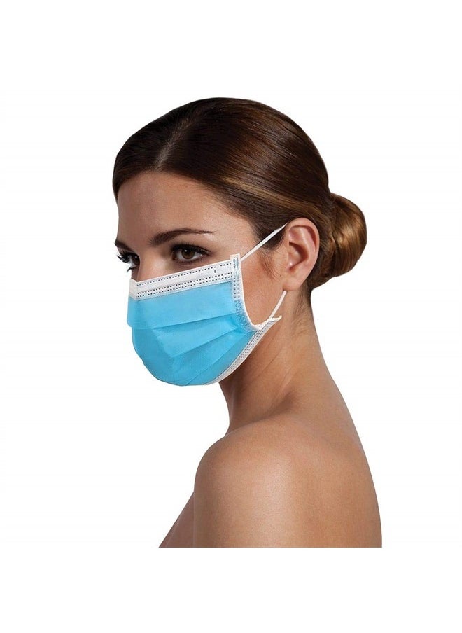 ForPro Professional Collection Single Use Ear Loop Mask, 3-Ply Disposable Non-Woven Face Mask, Latex-Free, Fiberglass-Free, Protects Against Pollen, Dust, 50-Count  - Image 3