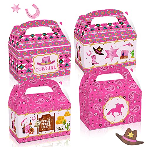 Roaring Good Time 12 PCS Cowgirl Birthday Party Supplies Cowgirl Birthday Party Favor Boxes Cowgirl Goodie Bags Cowgirl Party Decoration Cowgirl Party Favor - Image 1