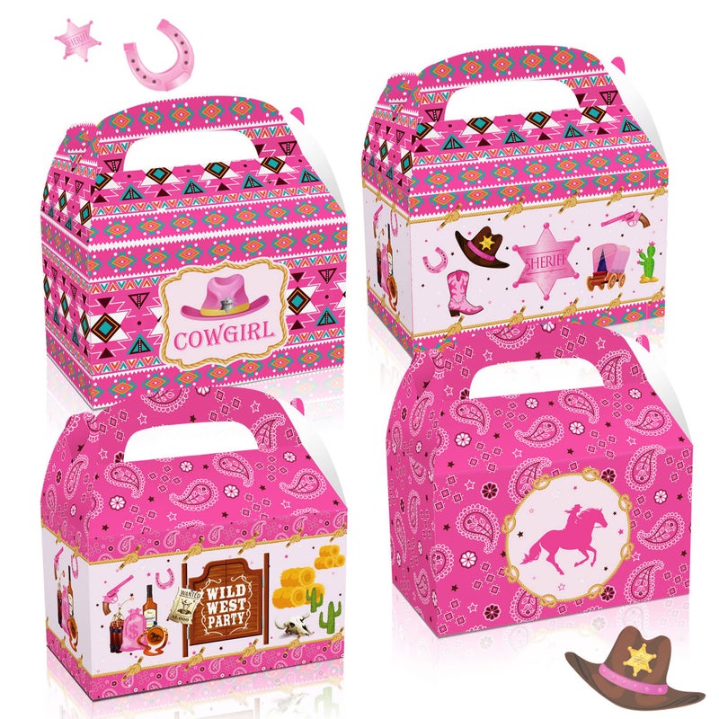 Roaring Good Time 12 PCS Cowgirl Birthday Party Supplies Cowgirl Birthday Party Favor Boxes Cowgirl Goodie Bags Cowgirl Party Decoration Cowgirl Party Favor - Image 3