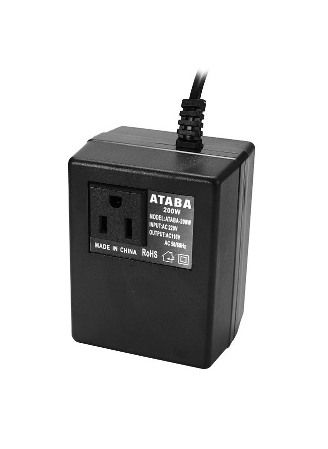 Generic - Intelligent Efficient Household 200W AC 220V To 110V Step Down Transformer Voltage Converter Travel Power Adapter - Image 1