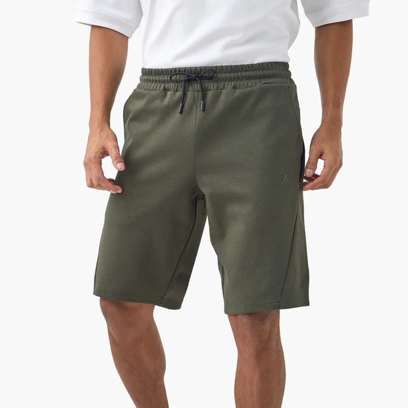 ادوت من سبلاش Panelled Performance Shorts with Drawstring Closure and Pockets