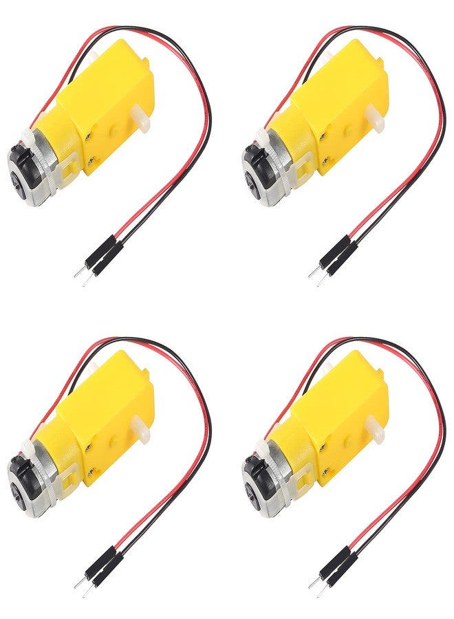 MELIFE 4 pcs TT Motor DC Gearbox Motor Dual Shaft 200RPM DC 3-6V Gear Motor for DIY Smart Car Robot - Image 1