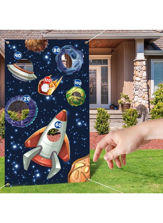 PAKBOOM Outer Space Toss Games Banner Backdrop Indoor or Outdoor Galaxy Theme Birthday Party Decorations Supplies for Kids Adults Family - Image 5