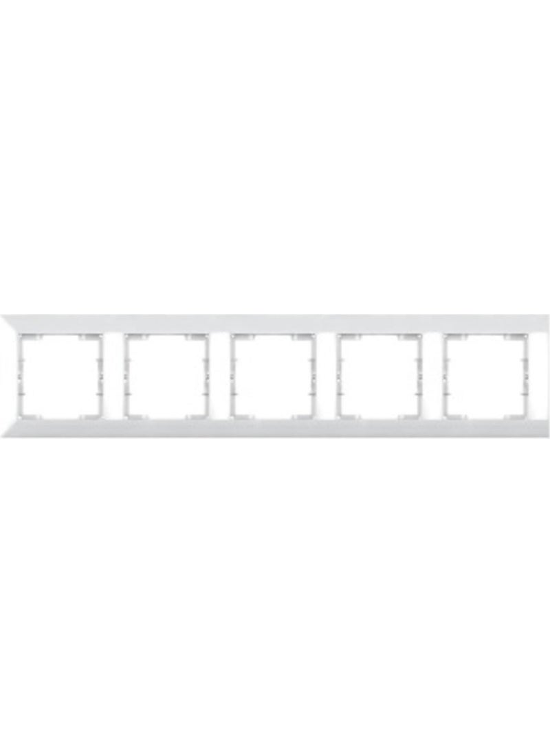Mutlusan - Candela White 5-Piece Horizontal Frame - Image 1
