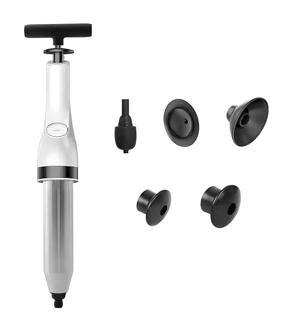GLOWICK 5 in 1 Bathroom Toilet Dredge Tool Set Toilet Plunger (1Pcs) - Image 1