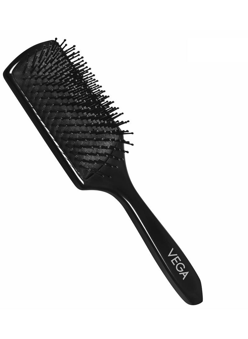 Vega Premium Collection Mini Paddle Hair Brush (India's No.1 Hair Brush Brand) For Men & Women Black (8586 M) - Image 1