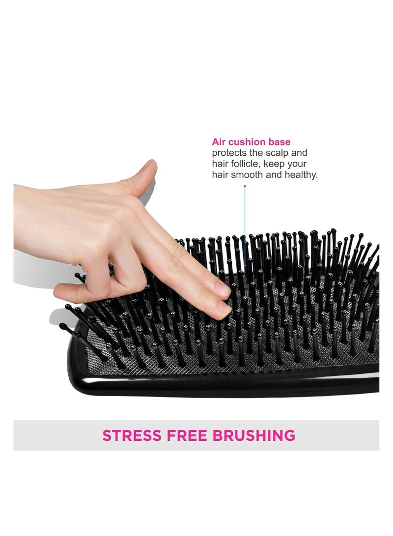 Vega Premium Collection Mini Paddle Hair Brush (India's No.1 Hair Brush Brand) For Men & Women Black (8586 M) - Image 5