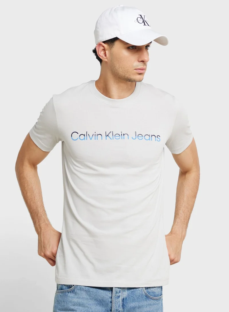 Calvin Klein Jeans Logo Crew Neck T-Shirt