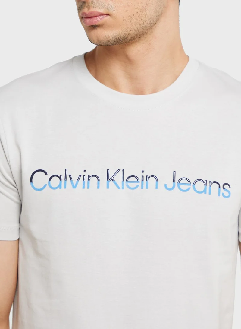 Calvin Klein Jeans Logo Crew Neck T-Shirt
