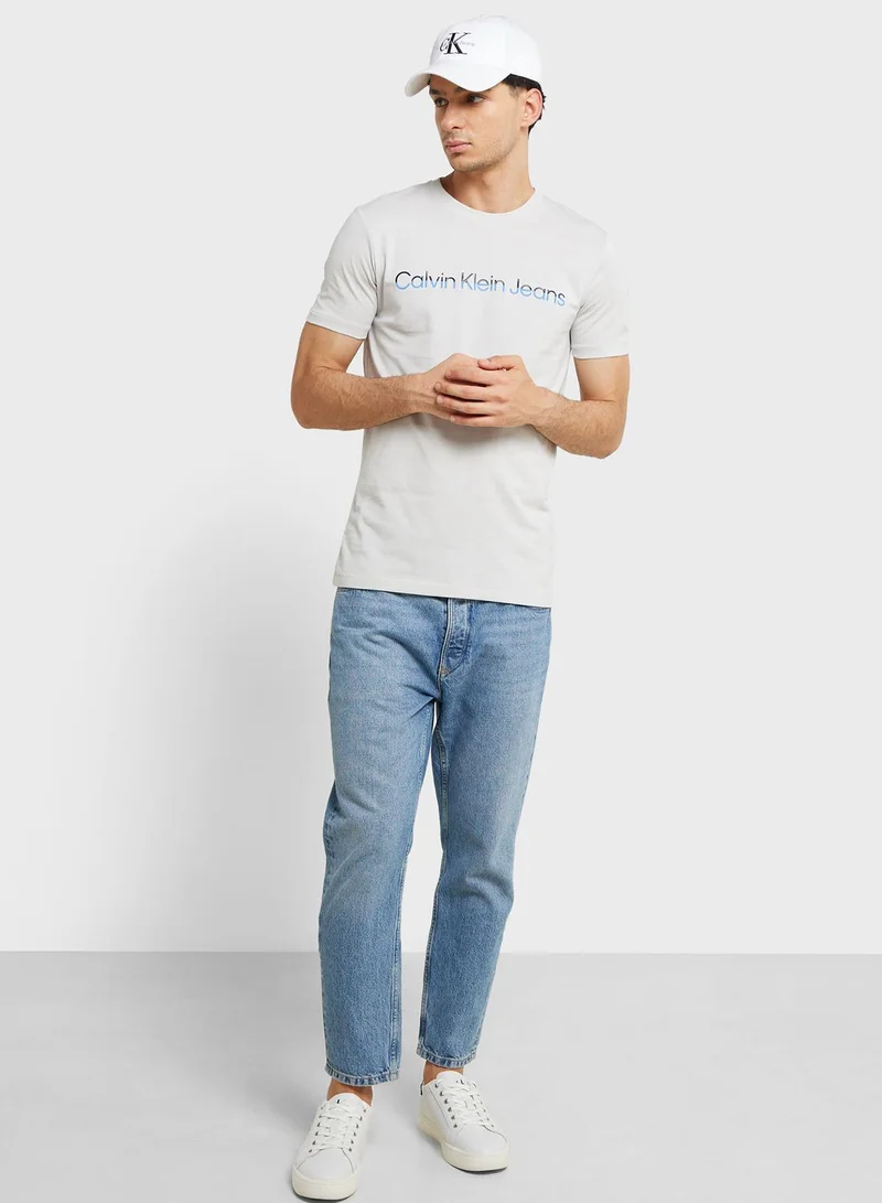 Calvin Klein Jeans Logo Crew Neck T-Shirt