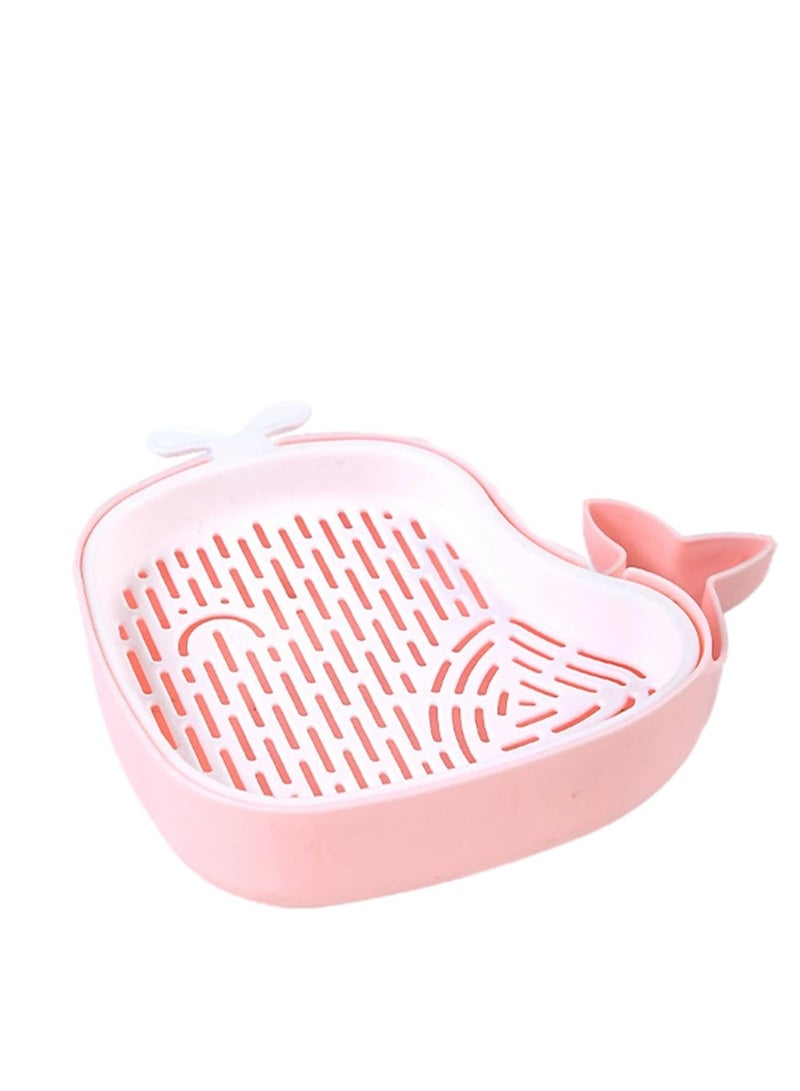 Cat Grass Pot, Layered Design Cat Graft Pot in Whale Shape, Soillness Planter for Hydroponics Cat Grass - Image 1