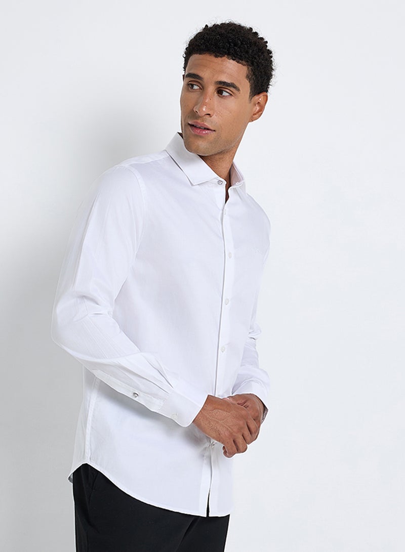 Ben Sherman Solid Cotton Long Sleeve Shirt - Image 3