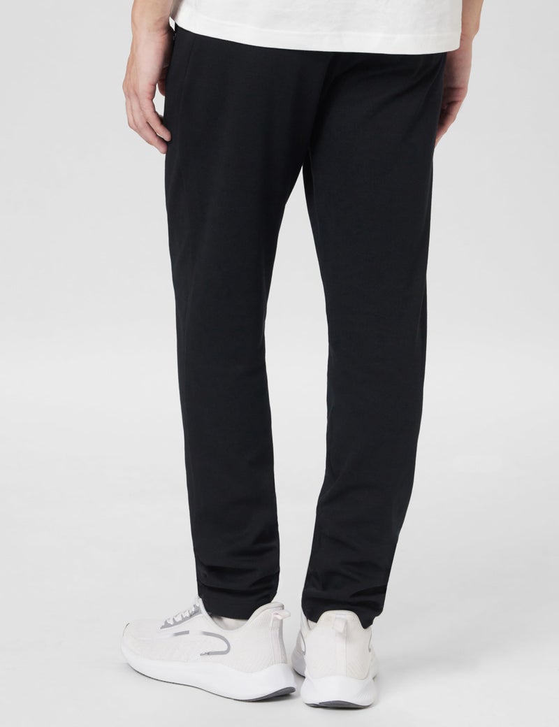 Van Heusen Athleisure Men Regular Fit Track Pants - Cotton Rich - Smart Tech, Easy Stain Release, Anti Stat, Quick Dry, Ultra Soft_50051_Black_XXL - Image 3