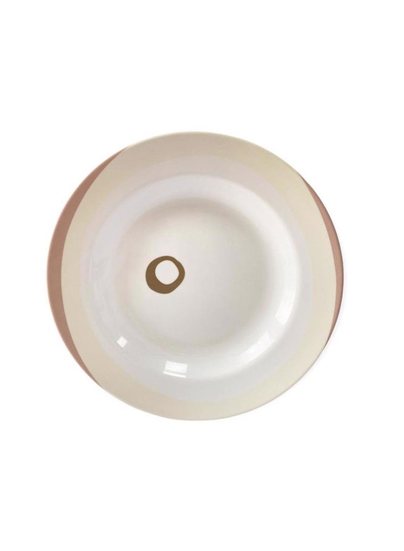 LTR Ktt-Tw406-9P Rose Soup Plate  9-Inch Size Maggie  Soup Plates Pasta Plates   Plate With Playful Classic Decoration   Ideal For Soup  Desserts  Ice Cream & More  - Image 3