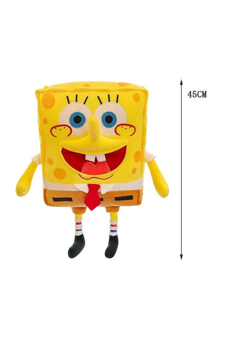 45 CM SpongeBob Plush Toy Soft Stuffed Cute Cartoon Doll For Girls And Boys All Ages Gift - Image 2