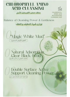 Nicor Natural Face Wash With Chlorophyll Amino Acid Delicate Soothing & Repairing Facial Cleanser Mud-Deep Cleansing-Blackhead Remover Facial Cleanser For All Skin Types-Fine And Clear Pores Delicate Skin  - Image 3