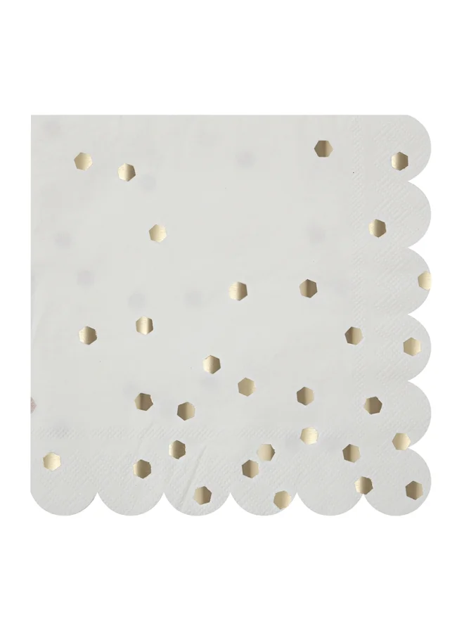 Meri Meri Silver Hexagonal Large Napkin