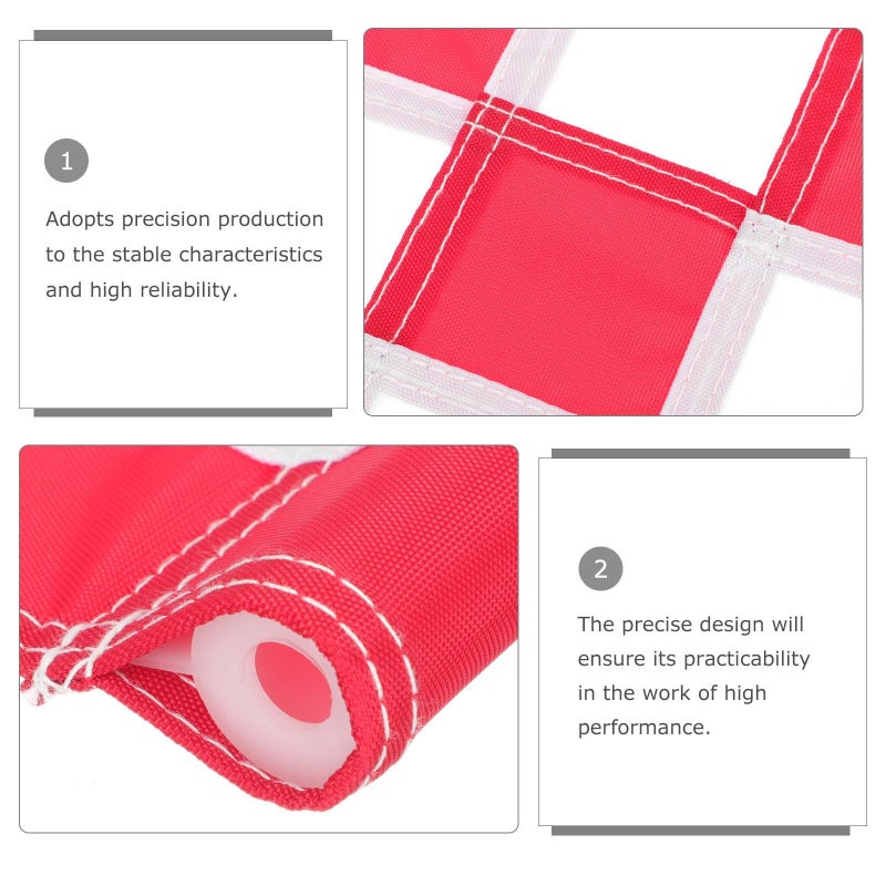 Reusable Golf Putting Training Flag Bright White And Red Checkered Banner Indoor Outdoor - Image 4